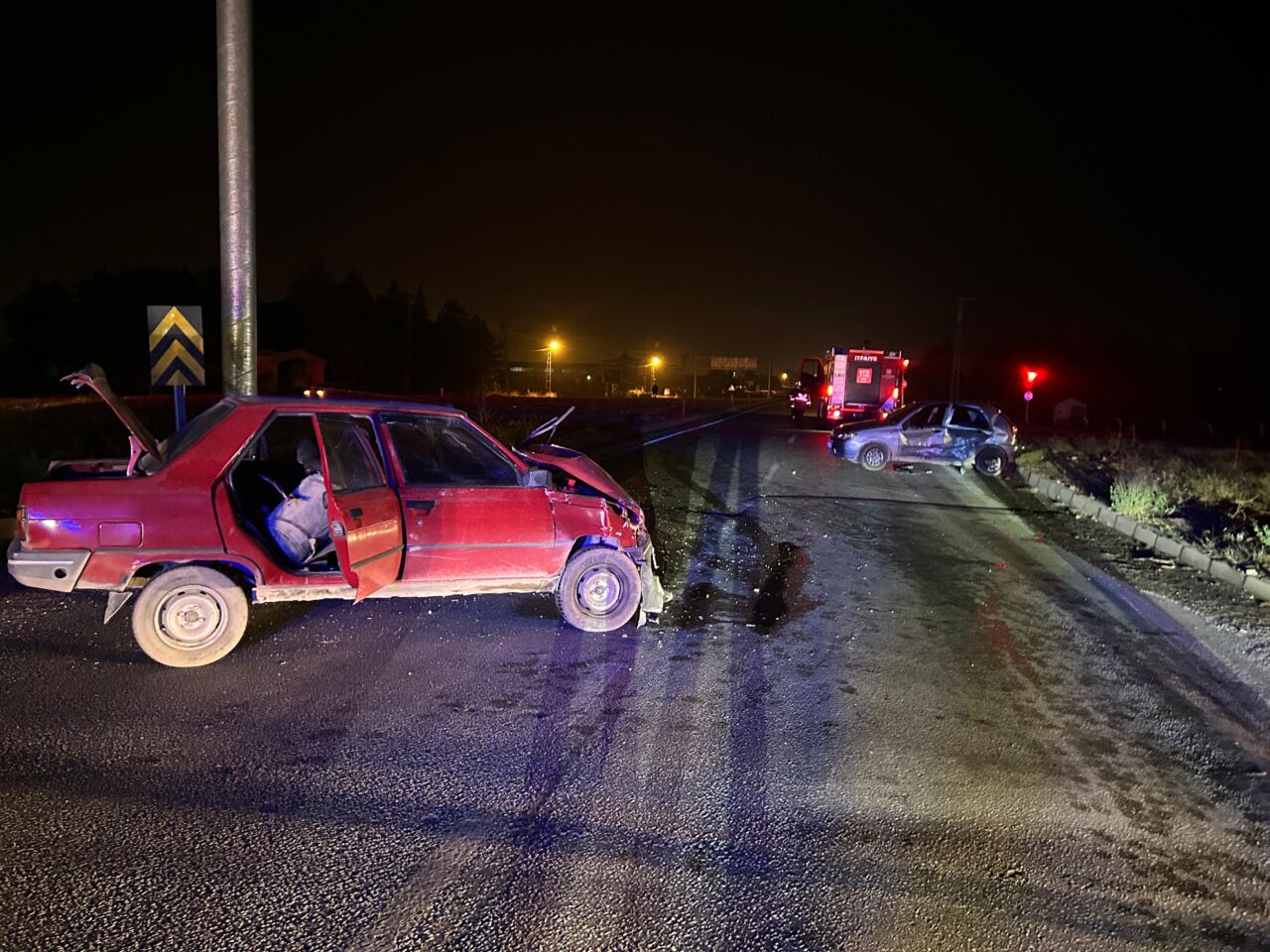 Malatya–Sivas Karayolu Kendirli Kavşağı’nda meydana gelen trafik kazasında hatalı sollama