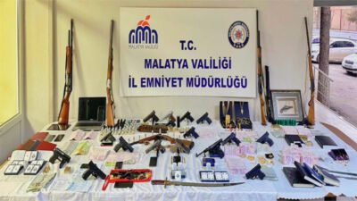 Malatya Cumhuriyet Başsavcılığı koordinesinde düzenlenen eş zamanlı operasyonlarda, 'Yağma, Tefecilik