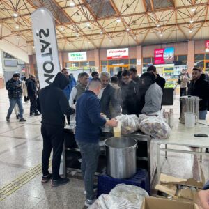 Yoğun kar yağışı nedeniyle Malatya karayollarının kapanması üzerine MAŞTİ’de mahsur