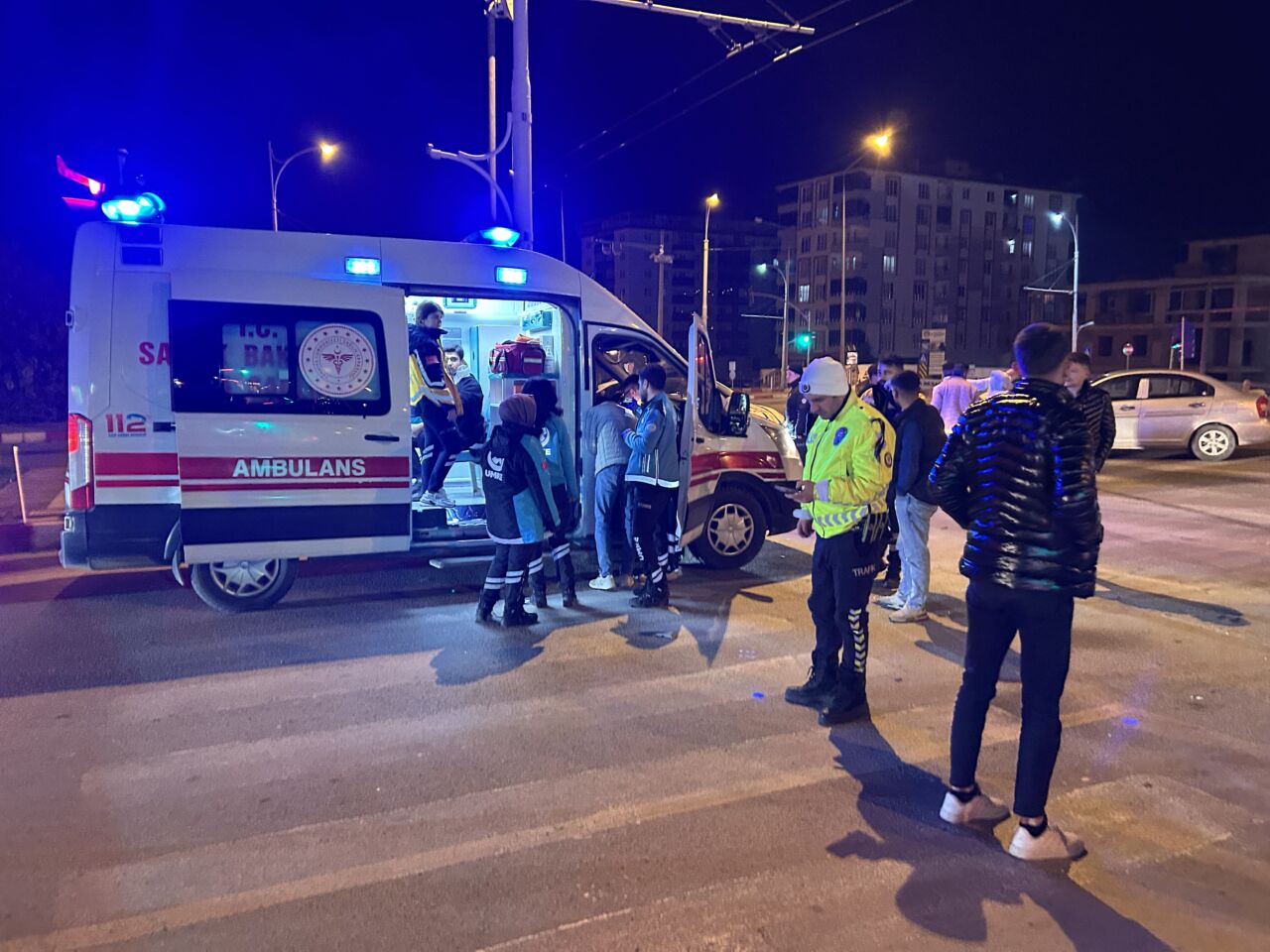 Malatya'nın yoğun trafiğinin olduğu Çöşnük Kavşağı'nda gece yarısı korkunç bir