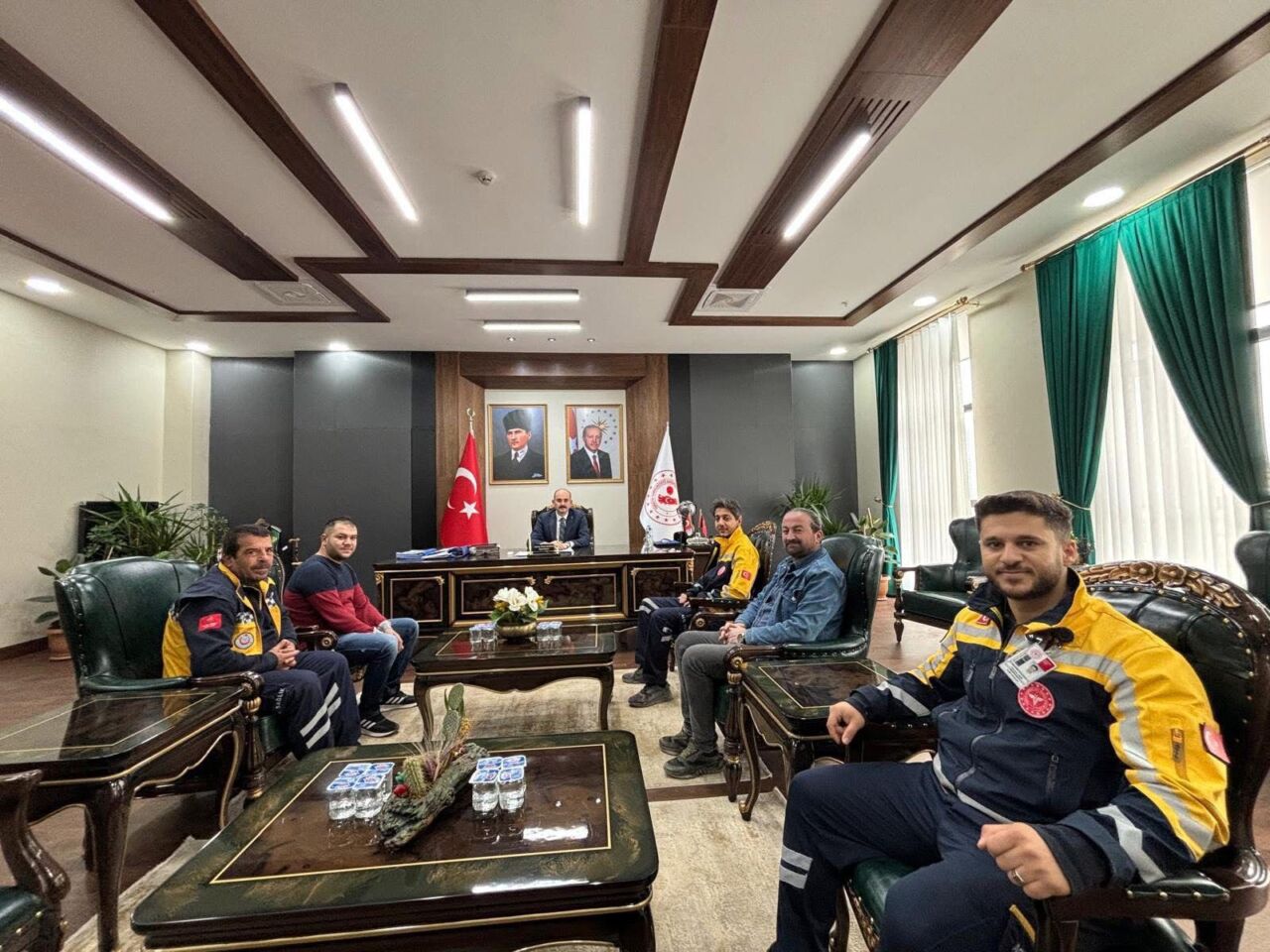 Acil Sağlık Hizmetleri Haftası kapsamında 112 ekipleri, Kaymakam Ahmet Fatih
