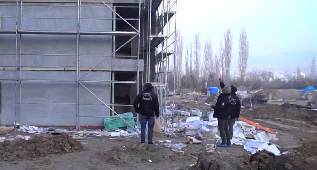 Malatya Yeşilyurt'taki TOKİ inşaatında çalışan 23 yaşındaki yabancı uyruklu Abdulkerim