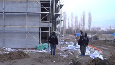 Malatya Yeşilyurt'taki TOKİ inşaatında çalışan 23 yaşındaki yabancı uyruklu Abdulkerim