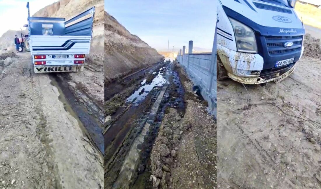Malatya’nın Yeşilyurt ilçesinde biyogaz tesislerinden döküldüğü iddia edilen atıklar yolu