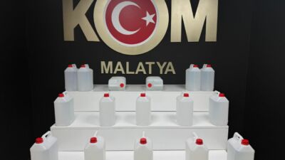 Malatya Emniyet Müdürlüğü ekipleri, il genelinde sahte alkol üretimine yönelik