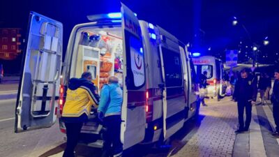 Malatya'nın Pütürge ilçesinde kontrolden çıkan beton mikserinin devrilmesi sonucu meydana