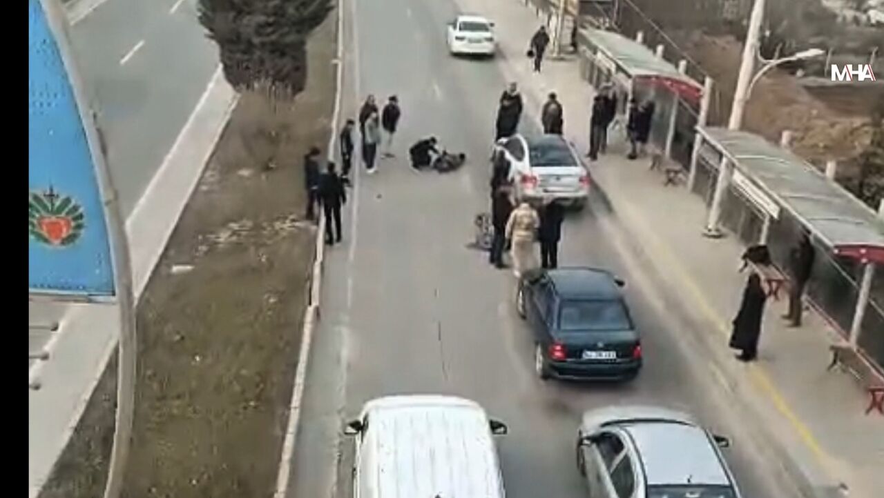 Malatya’da sabah saatlerinde otomobil ile motosikletin çarpışması sonucu meydana gelen