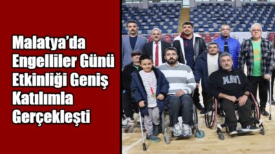 3 Aralık Dünya Engelliler Günü kapsamında düzenlenen etkinlikte engelli bireyler