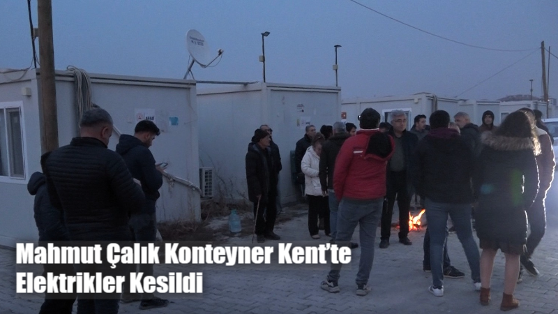 Tahliye süresinin dolmasıyla elektrikleri kesilen konteyner kent sakinleri, kış şartları