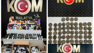Malatya'da Kaçakçılık ve Organize Suçlarla Mücadele ekiplerince (KOM) düzenlenen kapsamlı