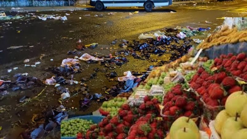 Malatya’da haftanın belirli günleri kurulan seyyar semt pazarları, akşam saatlerinde
