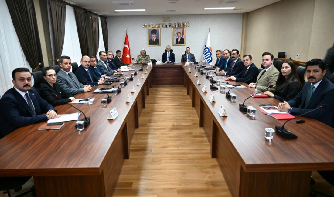 Malatya'da güvenlik birimleri, Vali Seddar Yavuz başkanlığında yapılan koordinasyon toplantısıyla