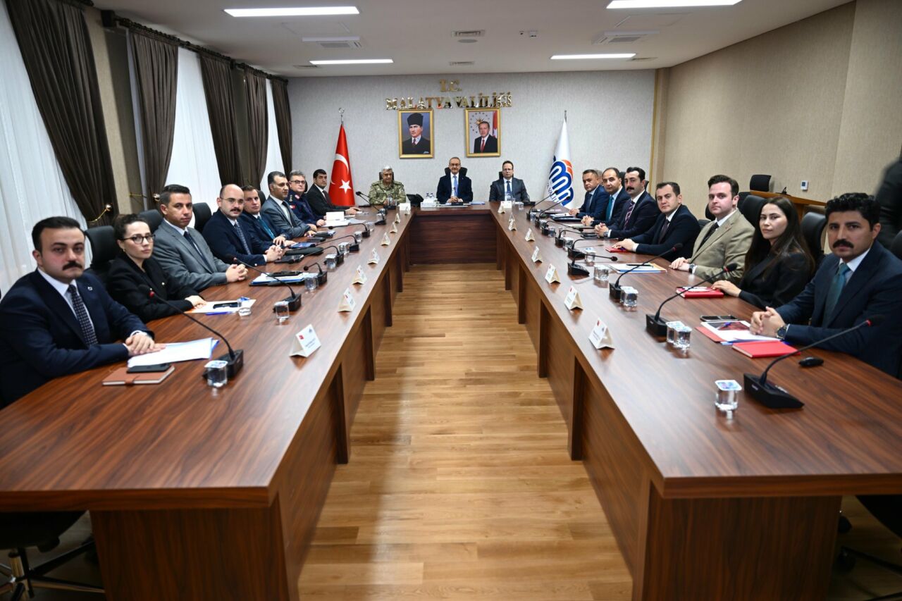Malatya'da güvenlik birimleri, Vali Seddar Yavuz başkanlığında yapılan koordinasyon toplantısıyla