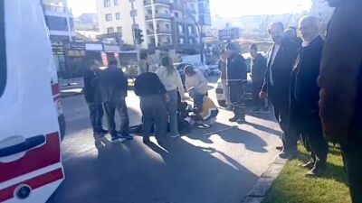 Malatya'da, yolun karşısına geçmeye çalışan 75 yaşındaki Mehmet Bayrak'a hafif