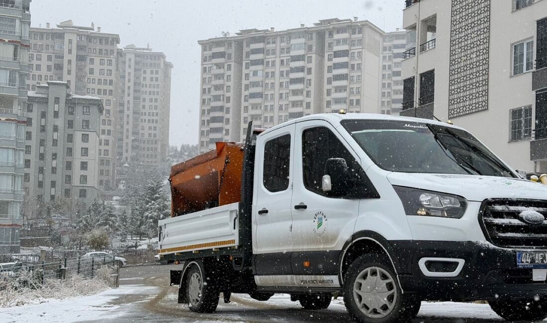 Malatya’da etkisini giderek artıran kar yağışı, özellikle yüksek kesimler ve