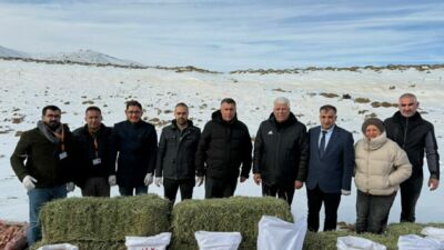 Yeşilyurt Belediyesi, kış mevsiminin sert geçtiği yüksek kesimlerde yaban hayatının