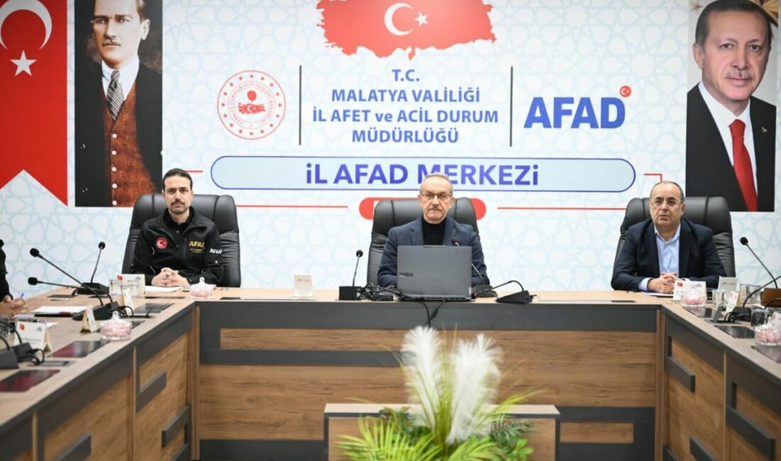 Malatya’da afetlere yönelik hazırlık, müdahale ve koordinasyon çalışmalarının ele alındığı