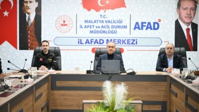 Vali Seddar Yavuz Başkanlığında Malatya’da Afet Koordinasyon Toplantısı Yapıldı Malatya’da afetlere yönelik hazırlık, müdahale ve koordinasyon çalışmalarının ele alındığı