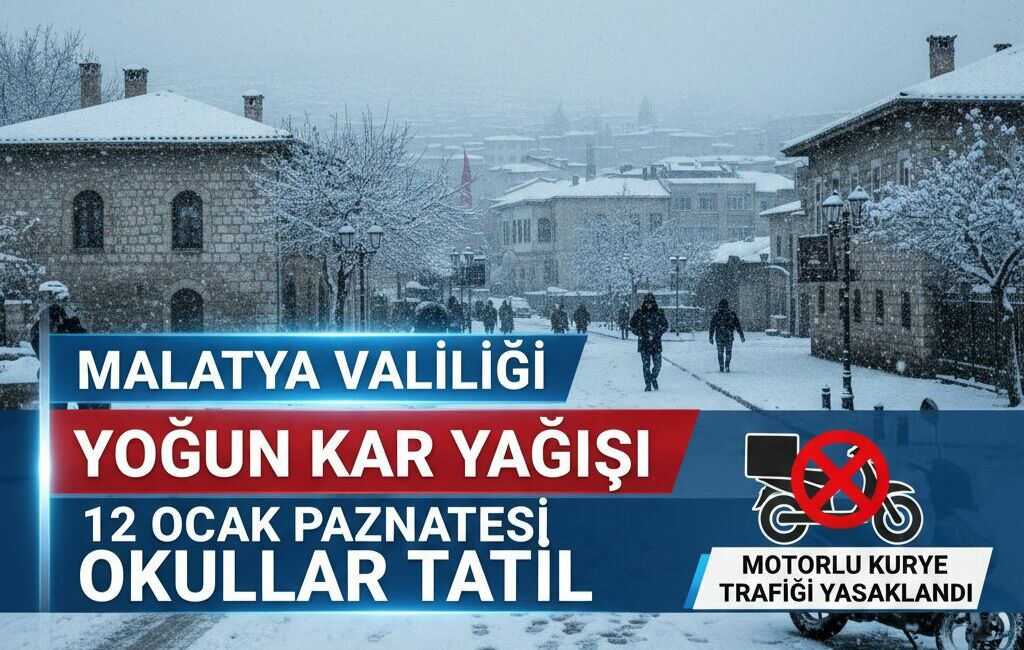 Malatya Valisi Seddar Yavuz, yoğun kar yağışı ve buzlanma beklentisi
