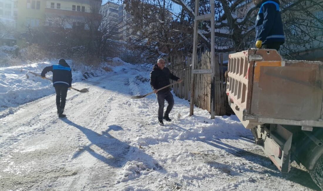 Malatya’da etkisini artıran dondurucu soğuklar nedeniyle Battalgazi Belediyesi ekipleri, ilçe