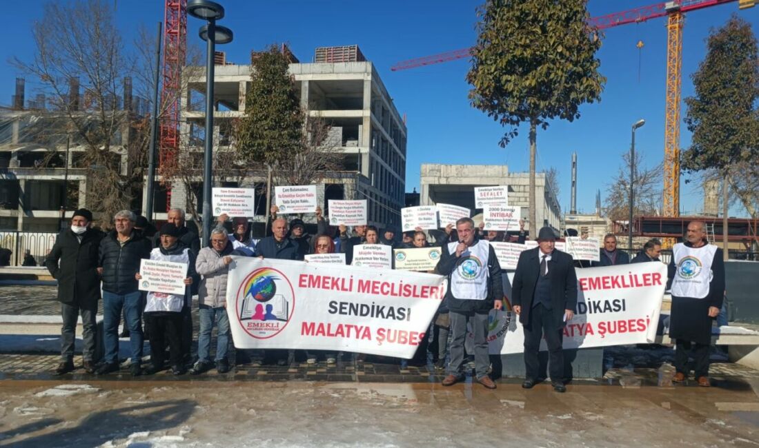 Birleşik Emekliler Sendikası Malatya Şubesi, emekli maaşlarının yetersizliği ve artan