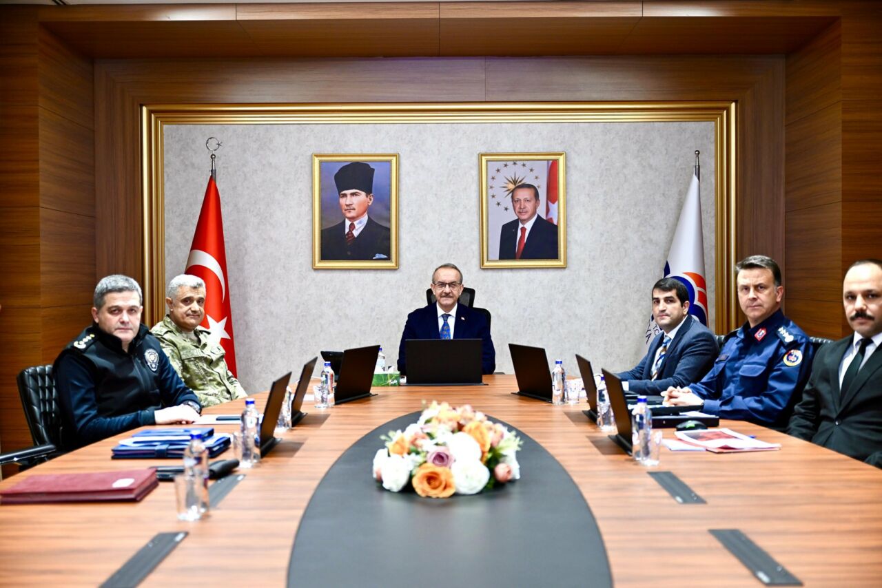 Malatya Valisi Seddar Yavuz başkanlığında gerçekleştirilen İl Güvenlik, Asayiş ve