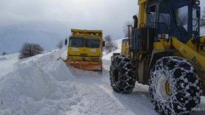 Malatya’da etkili olan yoğun kar yağışı ve olumsuz hava koşulları