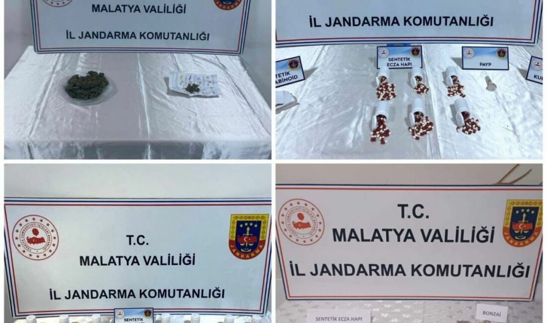 Malatya İl Jandarma Komutanlığı KOM Şube Müdürlüğü ekiplerince 20-22 Ocak