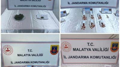 Malatya İl Jandarma Komutanlığı KOM Şube Müdürlüğü ekiplerince 20-22 Ocak