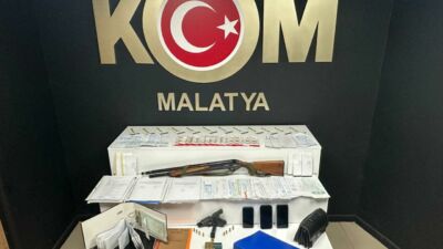 Malatya’da tefecilik suçuna yönelik düzenlenen eş zamanlı operasyonda faizle para