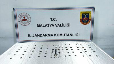 Malatya’nın Battalgazi ilçesinde jandarma ekiplerince düzenlenen operasyonda 86 adet sikke