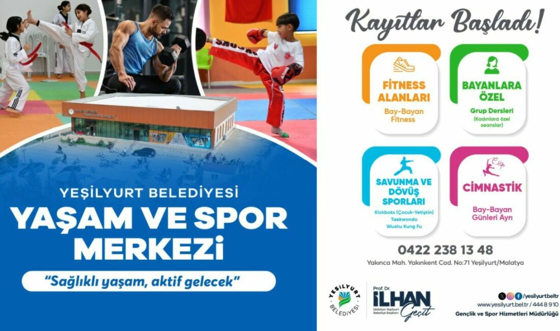 Yeşilyurt Belediyesi tarafından “Sağlıklı yaşam, aktif gelecek” sloganıyla hayata geçirilen