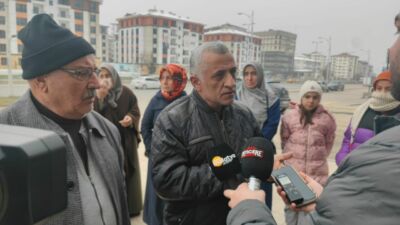 Malatya’nın Tandoğan Mahallesi’nde yapımı devam eden TOKİ konutlarında anahtarların yanlış