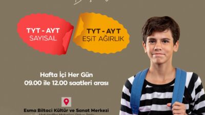 Yeşilyurt Belediyesi “Hızlandırılmış YKS Kursları” Başladı Yeşilyurt Belediyesi, gençlerin eğitim hayatına katkı sunmak ve üniversite hayallerine
