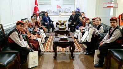 Malatya’da il birincisi olan Battalgazi Belediyespor minik folklor ekibi, kazandıkları