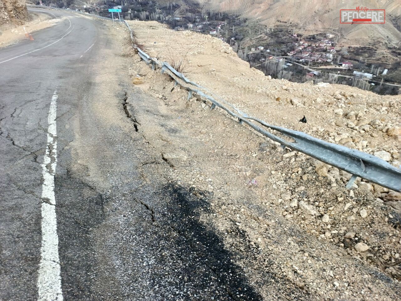 Malatya’nın Darende ilçesi ile Elbistan arasındaki karayolunun Günpınar Mahallesi mevkiinde