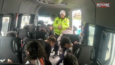 Malatya İl Emniyet Müdürlüğü ekipleri, okul çevreleri ve servis araçlarında