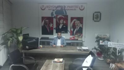 Büyük Birlik Partisi (BBP) Malatya Battalgazi İlçe Başkanı Abdullah Daşkıran,