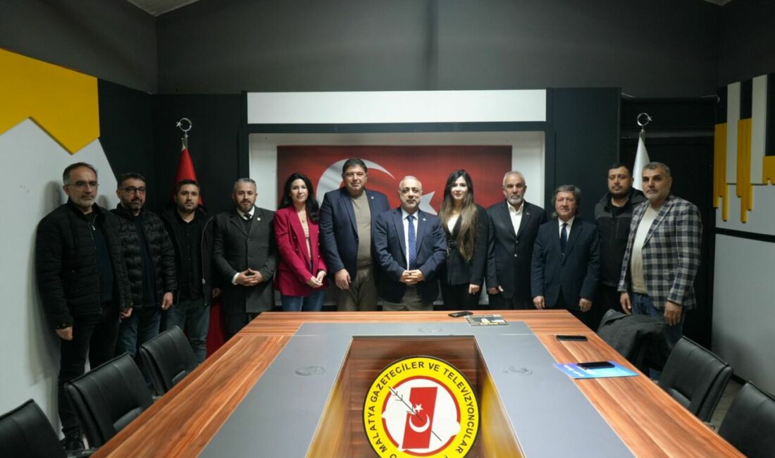 Malatya Gazeteciler ve Televizyoncular Cemiyeti Başkanı Mehmet Aydın ve yeni