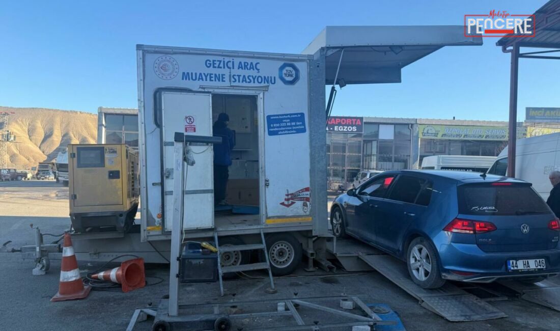 Malatya’nın Darende ilçesinde ayda sadece 4 gün hizmet veren TÜVTÜRK