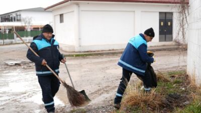 Battalgazi Belediyesi Temizlik İşleri Müdürlüğü ekipleri, Kanalboyu Esnaf Çarşısı ile
