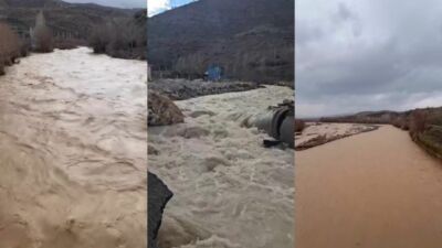 Malatya’da Yağışlarla Su Seviyesi Yükseldi Malatya’da etkili olan kar ve yağmur yağışlarıyla birlikte uzun süredir
