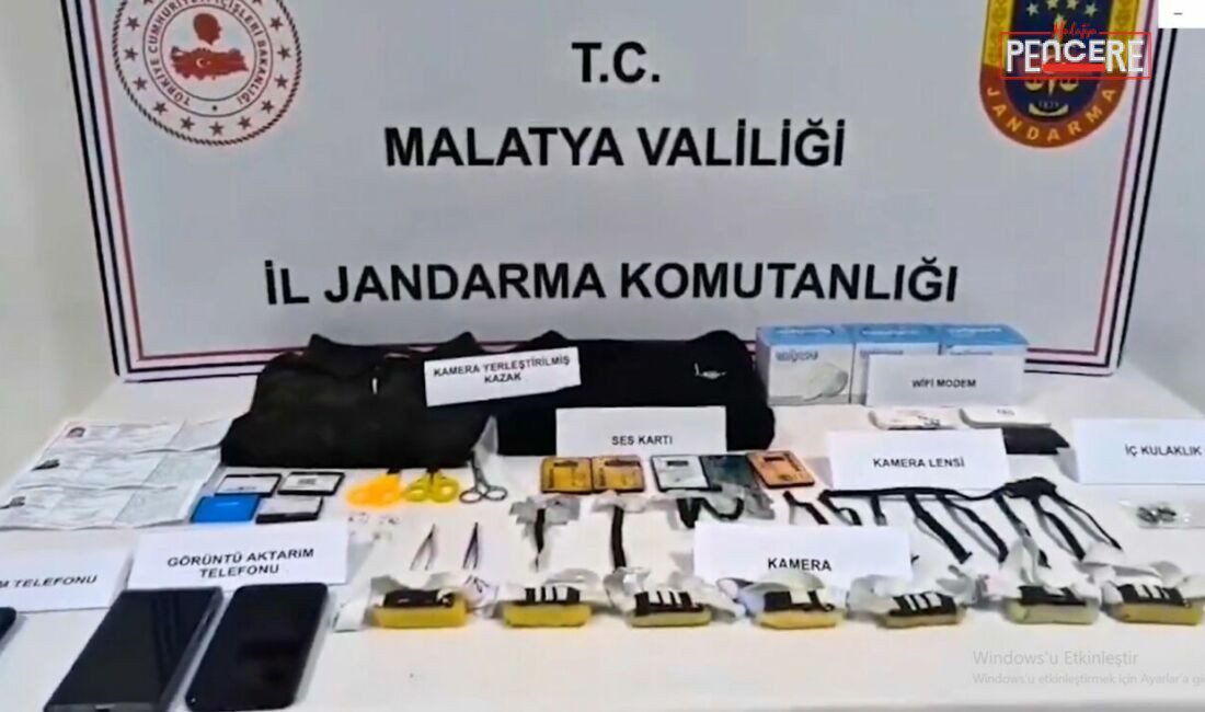 Malatya’da sürücü belgesi e-sınavında usulsüzlük yaparak adayları geçirmeye çalışan şüphelilere