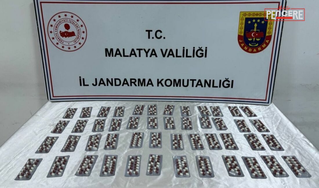 Malatya’nın Battalgazi ilçesinde düzenlenen operasyonda 661 adet sentetik ecza hap