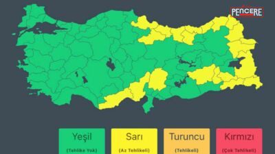 Meteoroloji Genel Müdürlüğü, yurt genelinde kuvvetli yağış ve fırtına uyarısı