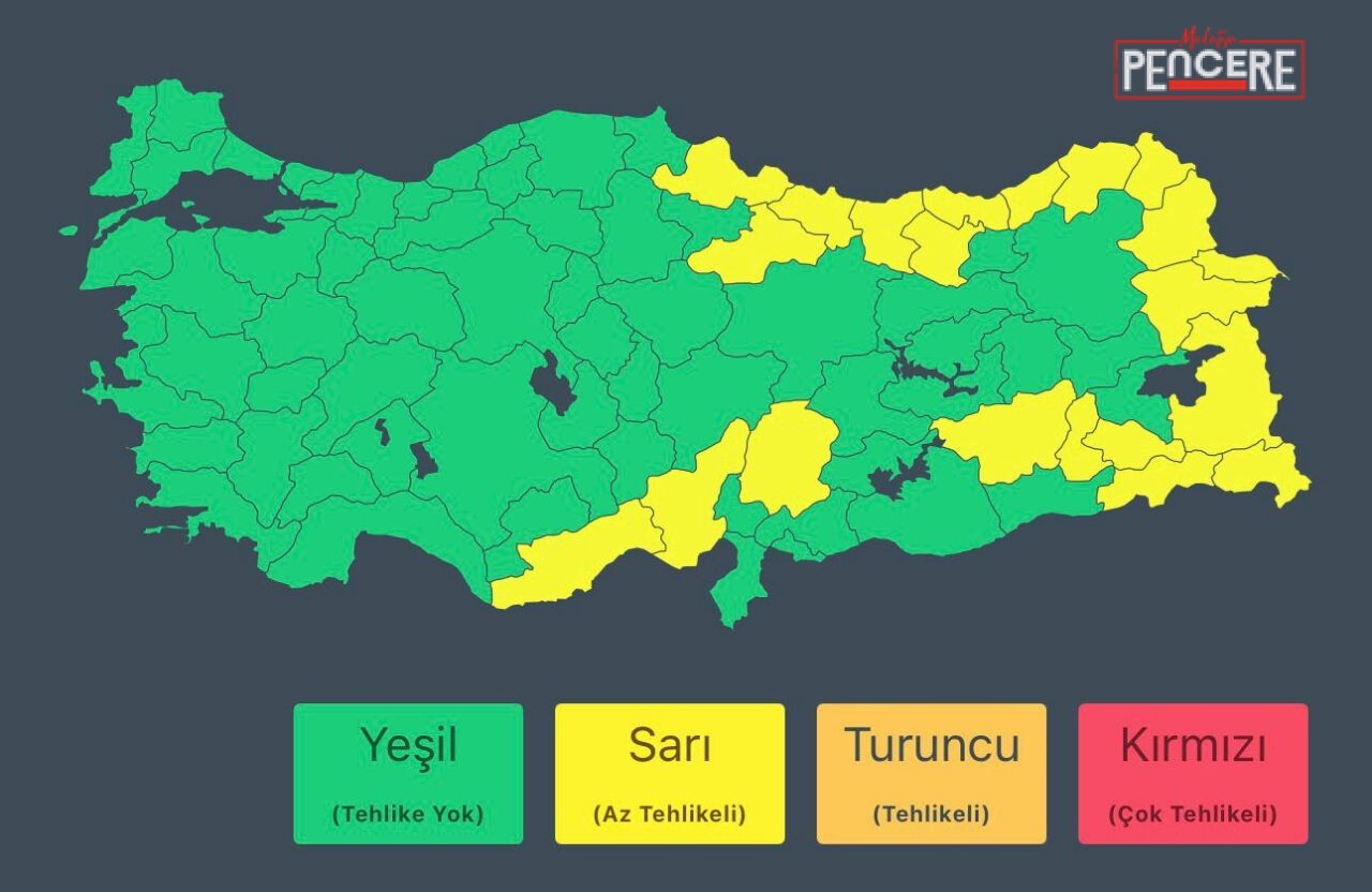 Meteoroloji Genel Müdürlüğü, yurt genelinde kuvvetli yağış ve fırtına uyarısı