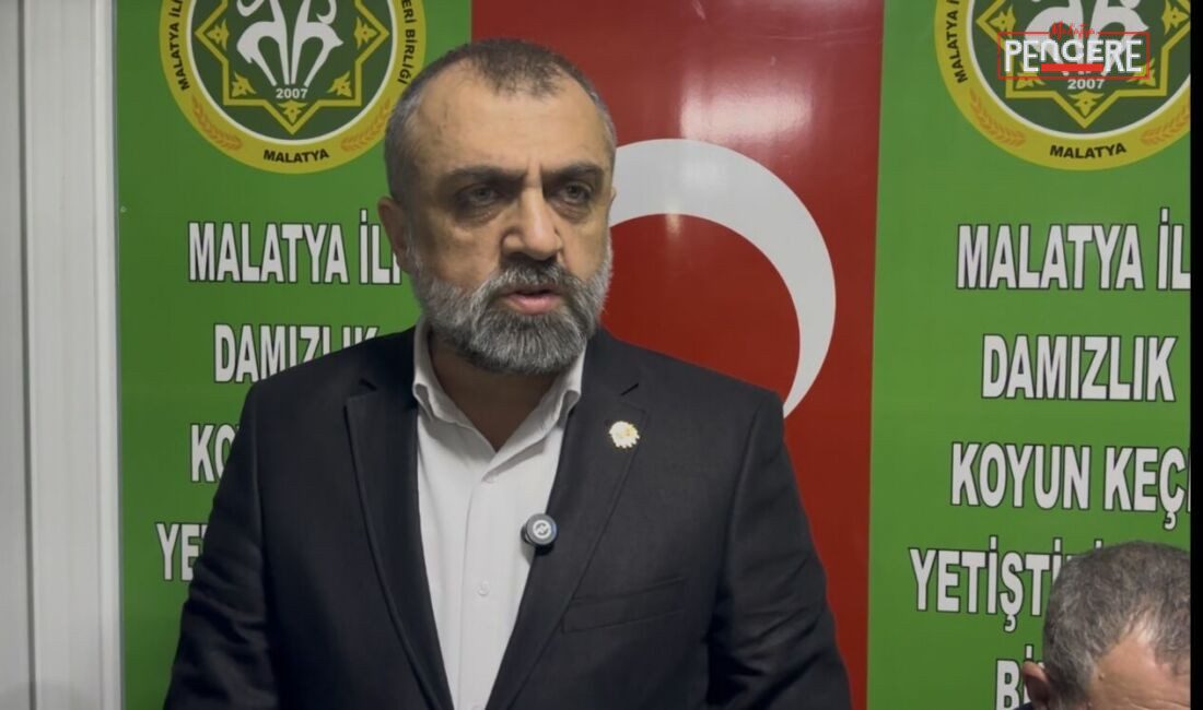 Malatya Koyun Keçi Yetiştiricileri Birliği Başkanı İhsan Akın, üreticilerin yanında