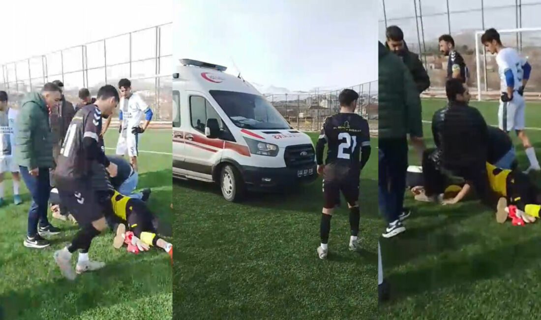 Malatya 1. Amatör Küme Futbol Ligi’nde oynanan Hekimhan Girmana Belediyespor–Çatyolspor