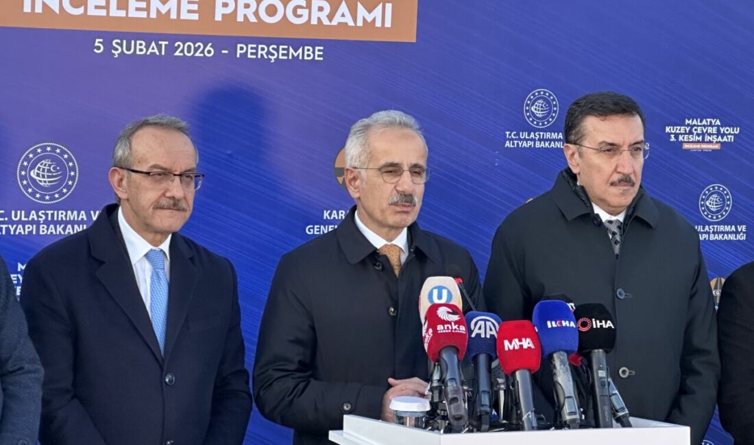 Ulaştırma ve Altyapı Bakanı Abdulkadir Uraloğlu, Malatya Kuzey Çevre Yolu’nun