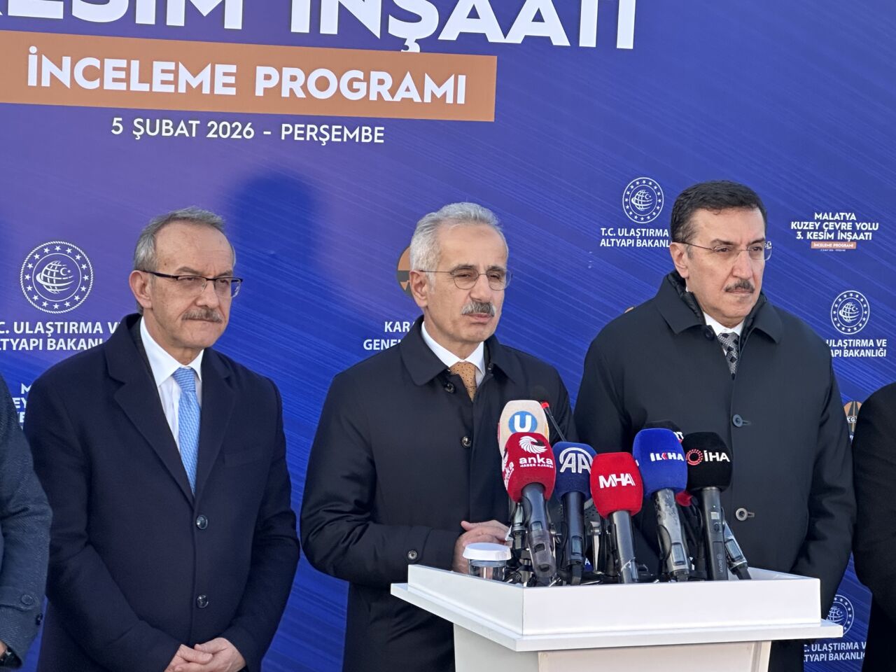 Ulaştırma ve Altyapı Bakanı Abdulkadir Uraloğlu, Malatya Kuzey Çevre Yolu’nun
